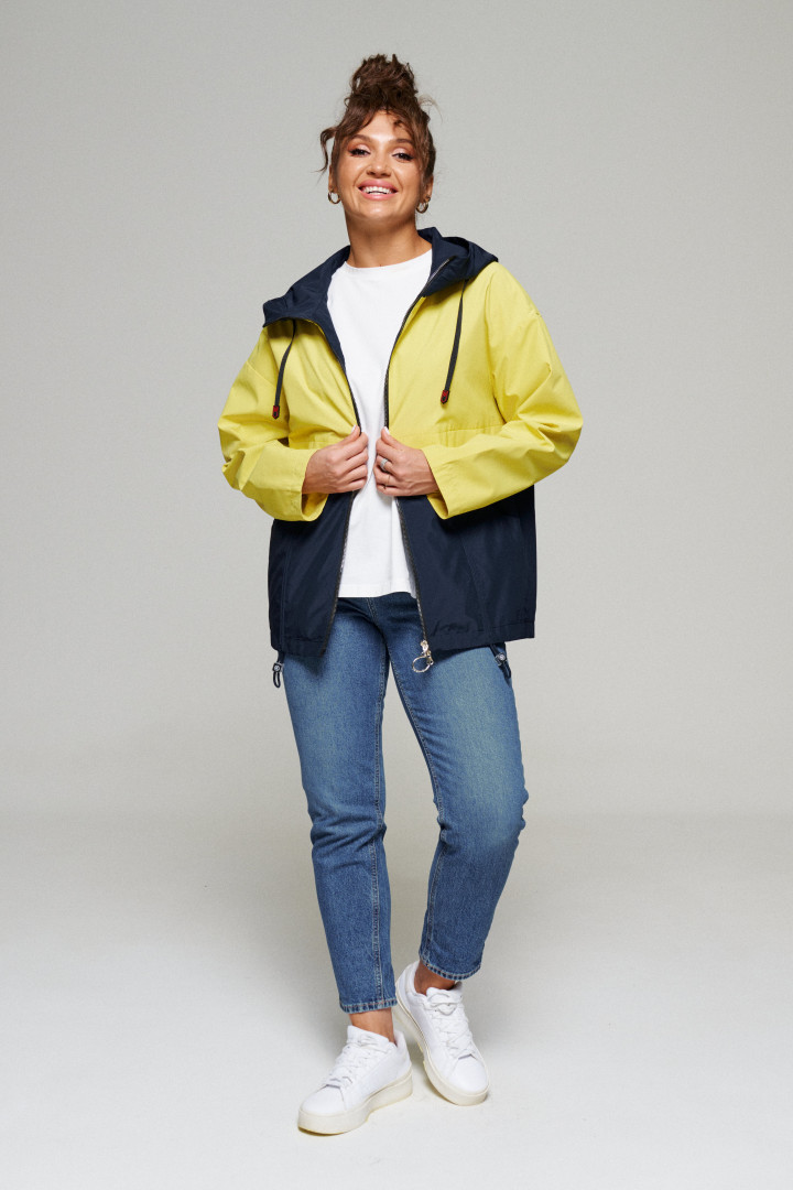 Куртка Beautiful&Free 6170 жёлто-синий